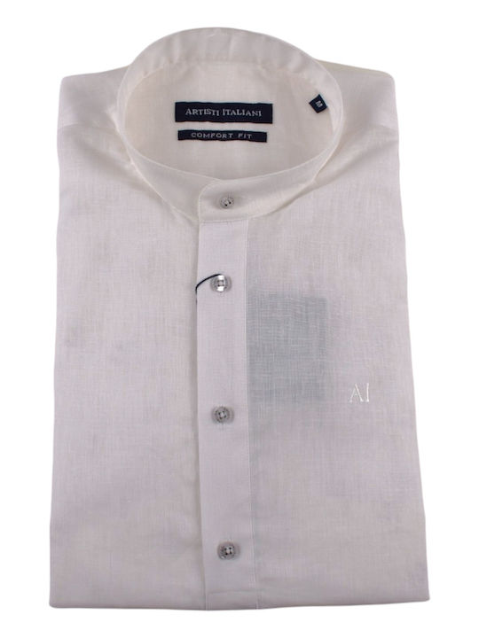 Artisti Italiani Men's Shirt Linen White