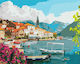 Painting by Numbers Summer in Gulf of Kotor 40x50