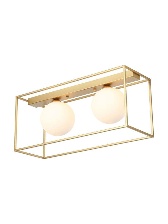 Italux Ceiling Mount Light Gold with Socket G9