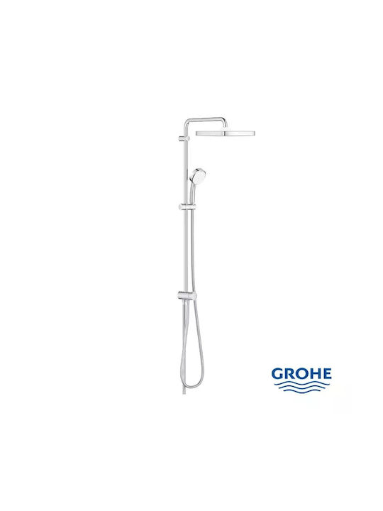 Grohe Tempesta Cosmopolitan Cube 250 Shower Column with Mixer Silver