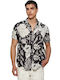 Guess Men's Shirt Linen Black