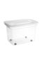 Kunststoff Aufbewahrungsbox mit Deckel Transparent 40x60x37,5cm