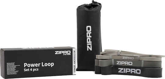 Zipro Mini Loop Bands Σετ 4τμχ Γκρι