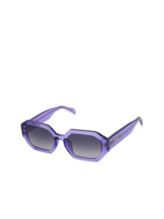 Tous Sonnenbrillen mit Lila Rahmen und Lila Verlaufsfarbe Linse STOB83 0C52