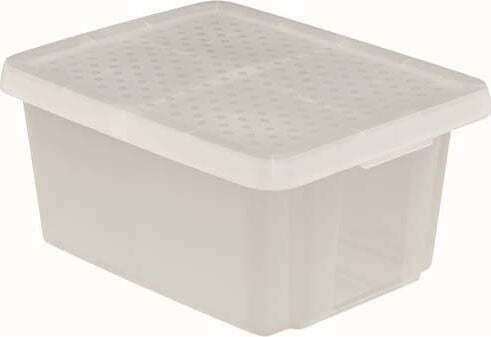 Curver Пластмаса Кутия за съхранение с капак Прозрачен 30x39x39см 1бр