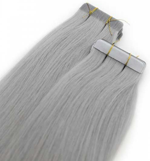 Seamless1 Aufkleber Erweiterung mit Echthaar in Silber Farbe 55cm Fox Ultimate Range 20Stück