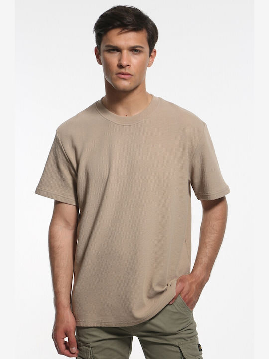 Men's Short Sleeve T-shirt Beige