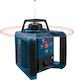 Bosch Grl 250 Hv Rotierend Laser-Wasserwaage Roter Strahl mit Arbeitsbereich 120m