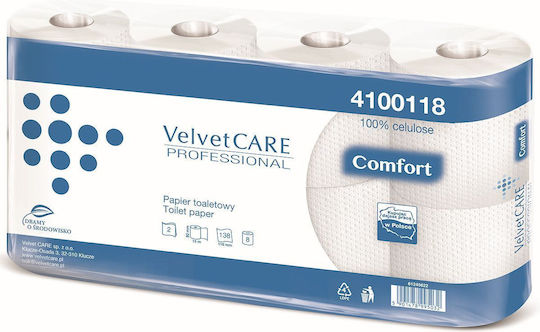 Velvet Χαρτί Υγείας 8 Ρολά 2 Φύλλων