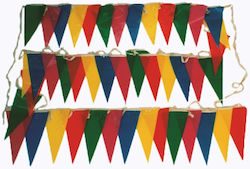 Carnival Garland with Multicolored Flags