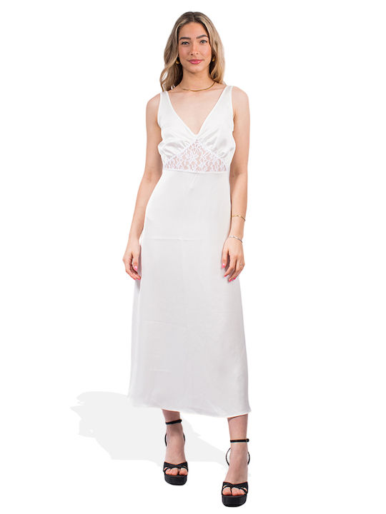 SunsetGo! Rochie pentru Nuntă / Botez WHITE SSGSU24006