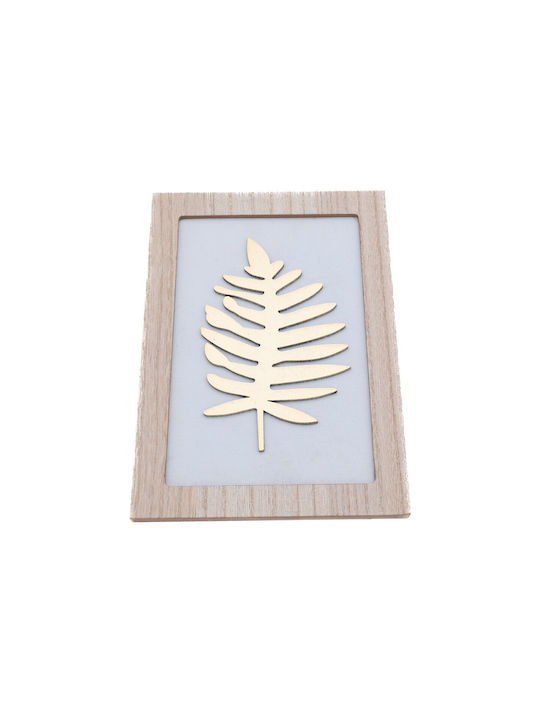 Uncle George Wall Decor White Wooden 21x1x14.5cm