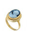 Gold Ring 18k Cameo Shell 5030k