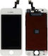 LG Ersatzbildschirm mit Touch-Mechanismus für iPhone 5S Weiß