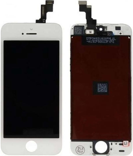 LG Ersatzbildschirm mit Touch-Mechanismus für iPhone 5S Weiß