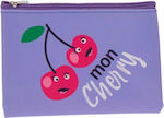 Cherry Pencil Case, 20.5x15.5cm