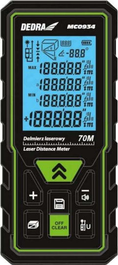 Dedra Laser Distance Meter MC0934 with Range up to 70m