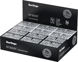 Berlingo Monochrome Rectangular Eraser 36 Pcs