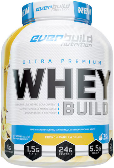 Everbuild Nutriton Ultra Premium Whey Build Protein Molke mit Geschmack Französische Vanille 2.3kg