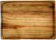 Ξύλινο Πλατό Λούκι Ξύλο Καστανιάς 45x30x1 9cm