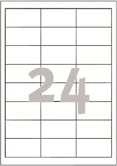 Avery Αυτοκόλλητες Ετικέτες Α4 Ορθογώνιες 64.6x33.8mm