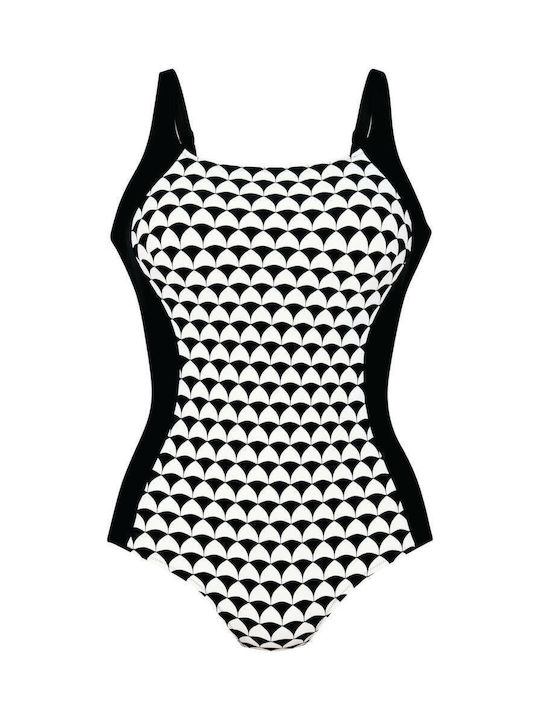 One-Piece Swimsuit Cup C Anita 6202 M2 Albina Black and White