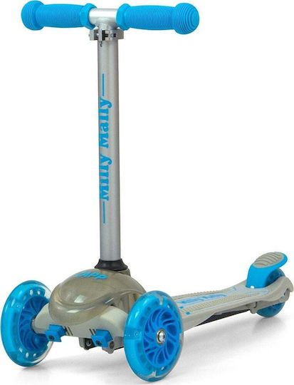Milly Mally Kids Scooter Zapp 3-Wheel for 3+ Years Gray