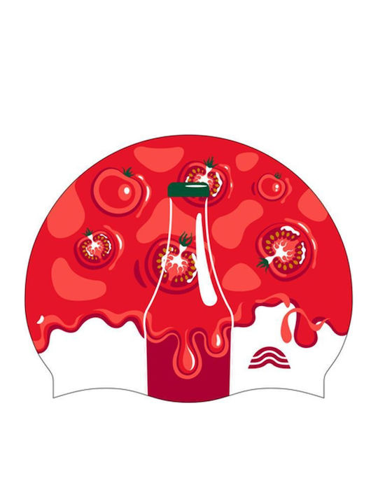 Aquarapid Adult Swimming Cap made of Silicone Red