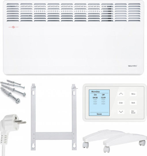 Warmtec Θερμοπομπός Τοίχου 1500W με Ηλεκτρονικό Θερμοστάτη και WiFi Λευκό