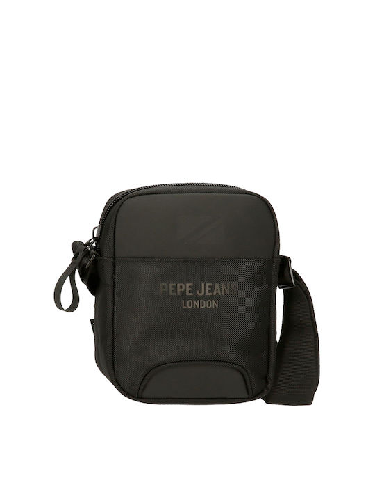 Pepe Jeans Ανδρική Τσάντα Ώμου / Χιαστί Μαύρη