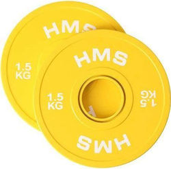 HMS Set Strength Training Plates Bumper Olympic Type Rubber 2 x 1.5kg Φ50mm HMS Set Strength Training Plates Bumper Olympic Type Rubber 2 x 1.5kg Φ50mm