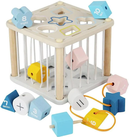 Baby Interactive Cube Zola Wooden Rubber Sensory Educational Coloured Cubes Numbers G