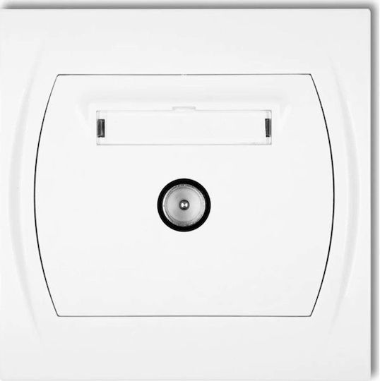 Karlik TV Antenna Socket in White color LGTV-1