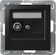 Ospel TV Antenna Socket in Black color GPA-1YF/...