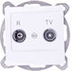 Ospel TV and Radio Antenna Socket Aerial in Whi...