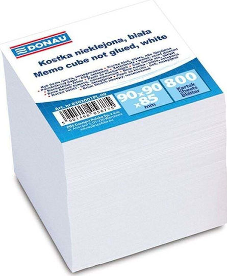 Donau Donau Cube Donau Unstapled 90x90x90mm Ca 800 Cards White