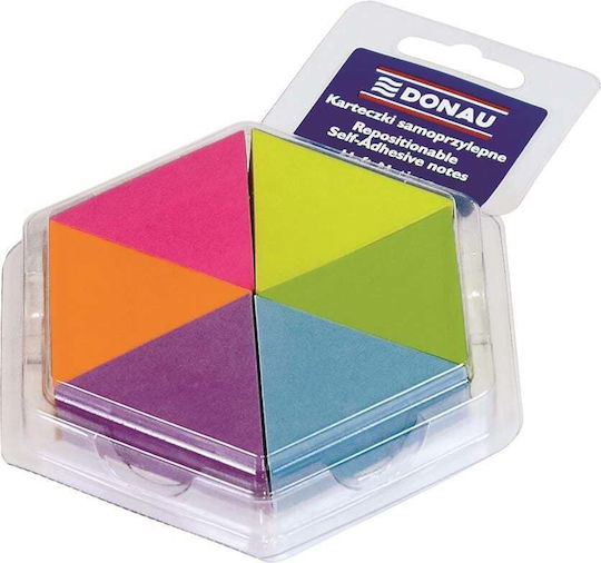 Donau Sticky Notes Triangle Shape 6 Colours X 150 Rows 43x50 Mm Multicolour