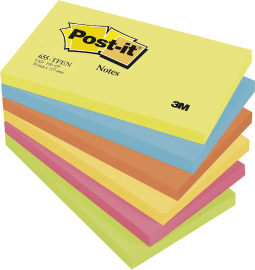Post-it Adhesive Pad 76x127/100k 6 Pieces All Fruit Ft510283557