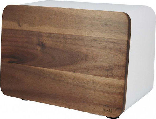 Husla Ψωμιέρα Ξύλινη Γκρι 35x25x18.5cm