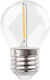 Eurolamp Λάμπα LED 1W 70mm για Ντουί E27 και Σχήμα G45 Θερμό Λευκό 90lm