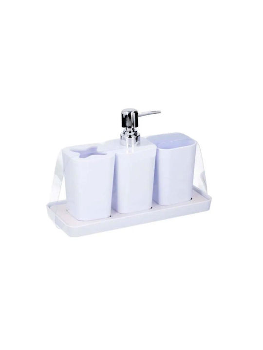 Next Ceramic Bathroom Accessory Set White 4pcs