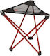 Oase Stool Beach Aluminium Red 33x33x32cm