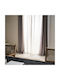 Gofis Home Κουρτίνα με Τρουκς Magna 495 Γκρι 140x280εκ.