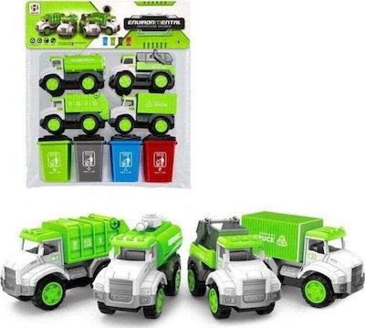 Trifox Garbage Truck Set Bins