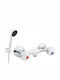 Hydroland Mixing Shower Shower Faucet Complete Set Silver