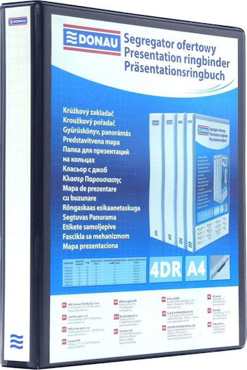 Donau 4-Ring Binder A4 30mm Black 2788304pl-01