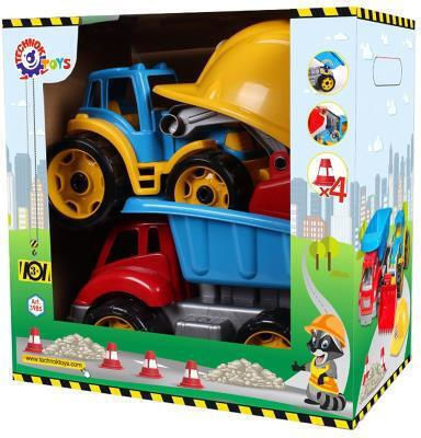 Set de vehicule de construcție Technok + cască pentru copii Bydowlaniec 2 Technok 3985 P3