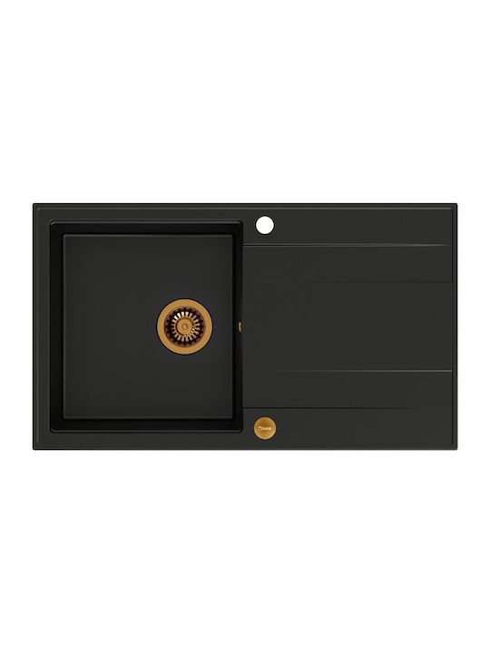 GraniteQ Evan 111 Drop-In Spüle aus Verbundgran...
