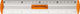 Tetis Lineal 20cm Orange Aluminium Tetis Preis 1 Stück