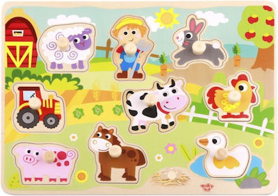 Kinder Steckpuzzle Φάρμα 10pcs Tooky Toys